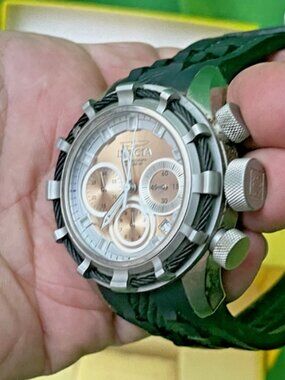 Invicta 50mm Bolt Quartz Chronograph 22149 with a  Silicone Strap Watch